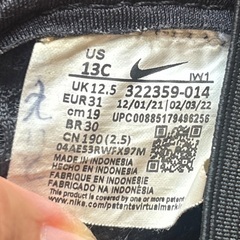 NIKE リフト　19センチの画像