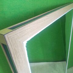 木製フレームの立て掛け式ミラー■姿見・全身鏡・ルームミラー■M-114の画像