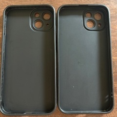 iPhone13スマホカバー  シリコン  黒の画像