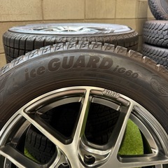 【決まりました】【美品】225/60R17 スタッドレスタイヤ　ヨコハマ　RMP マルカサービス　ホイールセットの画像
