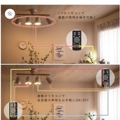 【値段下げます】ライトの色を変えられるモダンな間接照明の画像