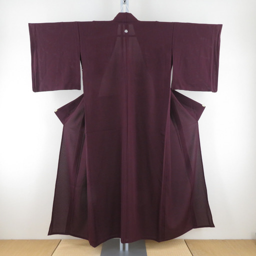ZF-1111 付下げ 刺繍 しつけ糸 正絹 袷 広衿 一つ紋 縫紋