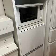 家電が隠せる！シンプル家電収納ストッカーの画像