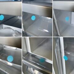 高年式!2024年製! ほぼ未使用 AQUA 冷蔵冷凍庫 512L フレンチドア 4ドア AQR-TZ51P(S) サテンシルバー 中古家電 店頭引取歓迎 uR9726の画像