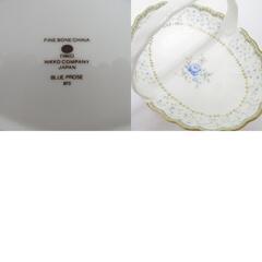 NIKKO (ニッコー) 食器 BLUE PROSE バスケット  サービングディッシュ　金彩 ブループローズ 楕円　 【キモノオフ野々市若松店】の画像