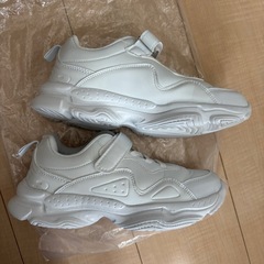 ダンス用　キッズスニーカー　白　23.5 HIPHOP
の画像