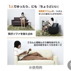【取引先決まりました】2人掛けカジュアルソファーの画像
