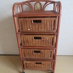 ラタン家具　引出し　KOIZUMIの画像
