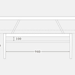【値下げ！6/29（日）取りに来てくださる方限定】美品！高さ調節できるダイニングテーブル（momo natural）の画像