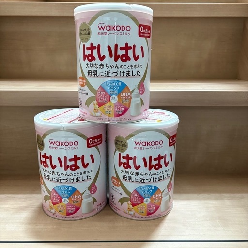 はいはい　ミルク　大缶3缶
