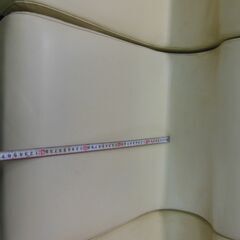 nt250626-001Z 3脚セット ブロックソファ 中古品 汚れ有 家具 ソファ 椅子 ホワイト 汚れ有の画像