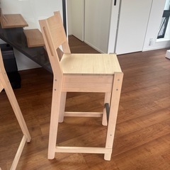 IKEA NORRAKER ハイチェア2脚の画像