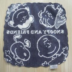 （M-244）SNOOPY AND FRIENDS タオルハンカチ ハンドタオル スヌーピー 中古の画像