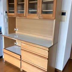 〈値下げしました〉レグナテック　食器棚　メリッサ　140サイズ 急募〉〈値下げしました！〉食器棚(レグナテックメリッサ140