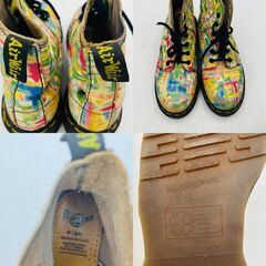 【❗️✨個性派デザイン✨❗️】Dr. Martens 🥾6ホール ✨カラフルブーツ 🌈おしゃれな一足❗️の画像
