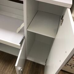[ジャングルジャングル広陵店]　食器棚　ホームテイスト　白　☆ジモティー特別価格☆の画像