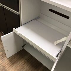 [ジャングルジャングル広陵店]　食器棚　ホームテイスト　白　☆ジモティー特別価格☆の画像