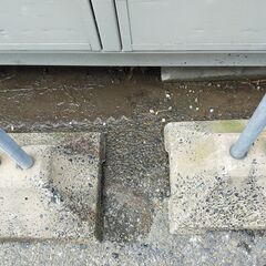 △ 洗濯物干し台 鉄製 高さ 177cm 幅 110cm サビ汚れありの画像