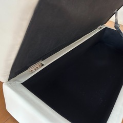 収納 ベンチ チェスト ホワイトの画像