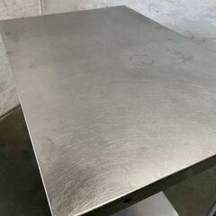 ステンレス製 作業台 キャスター付 W750×D500×H790 ステンレス作業台 厨房 厨房機器 店舗 店舗用品 配膳台 可動式 2段タイプ Y1771の画像