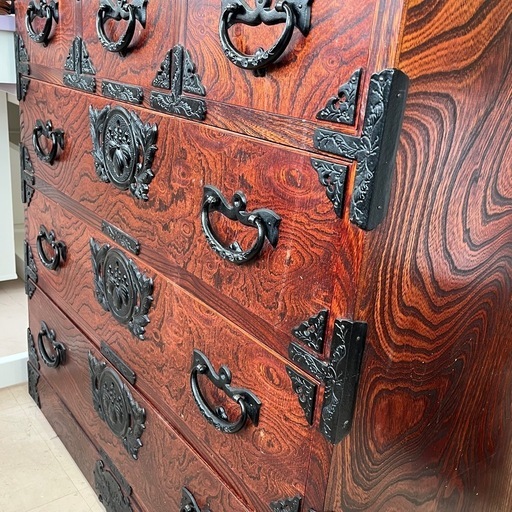 美原店 伝統工芸 岩谷堂 箪笥 うるし塗り 和家具 衣装箪笥　木工家具