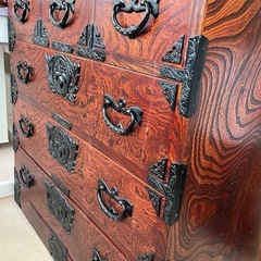 美原店 伝統工芸 岩谷堂 箪笥 うるし塗り 和家具 衣装箪笥　木工家具の画像