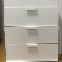 押入れ収納ーIKEA TRYSIL トリスィル 4段チェスト ホワイトの画像