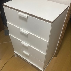 押入れ収納ーIKEA TRYSIL トリスィル 4段チェスト ホワイトの画像