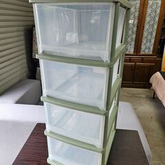 リサイクルショップどりーむ天保山店　No2944　衣類収納　４段...