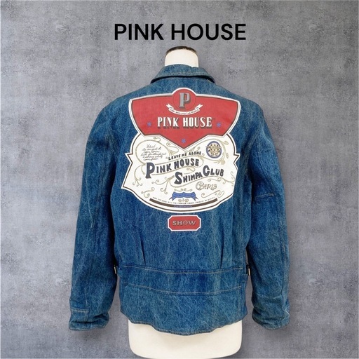 【新品】 PINK HOUSE ピンクハウス バックプリント デニムジャケット