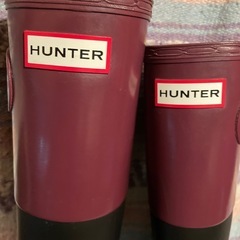 HUNTERハンターレインブーツ長靴UK6.US7m/8mEU39使用感有の画像