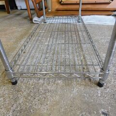 【JM637】メタルラック メッシュラック スチールラック アジャスター付き 棚4段 幅74 奥行34 高さ121.5 棚の画像