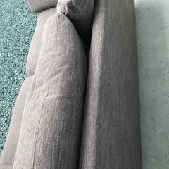 3人掛けソファ　ブラウンの画像