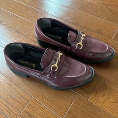 【6月27日までの掲載】ローファー　L　茶色　赤茶色　レディース　靴
の画像