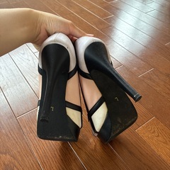 【6月27日までの期間限定掲載】靴　パンプス　オープントゥ　ピンヒール L　10㎝　パステルカラーの画像