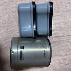 象印★保温弁当箱 メンズグレー★ランチジャー保温ジャーの画像
