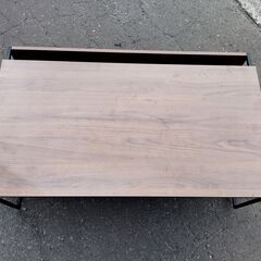 ベガコーポレーション バンダドス ローテーブル 幅100×奥60×高38cm アイアン インダストリアル風 座卓 家具 収納 札幌市 中央区 南12条の画像