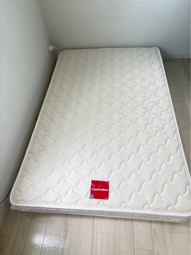 【セミダブル】フランスベッド+ベッドフレーム