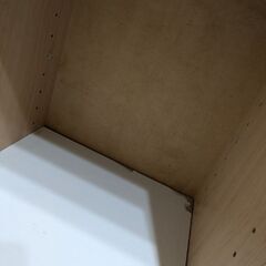 【お譲り】カラーボックス　木製　白×ベージュの画像