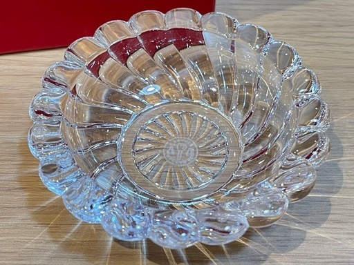 B7040【バカラ】ボリュート アッシュトレイ 小物入れ