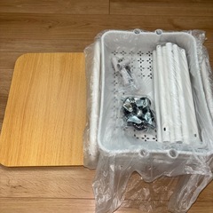 天板付き キッチンワゴン ツールワゴン 収納 4段ホワイト 新品の画像