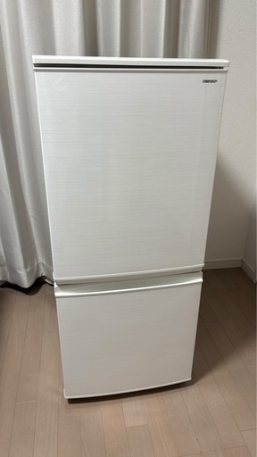 SHARP　2ドア冷蔵庫　SJ-D14D-W　2018年製