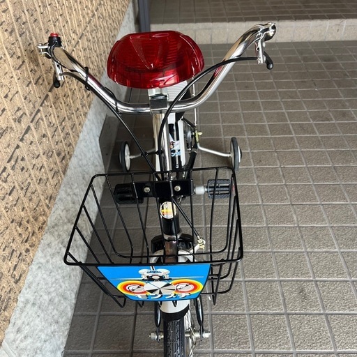 【昭和レトロ】FUJI 幼児用自転車 みつばちハッチ　補助輪付 アンティーク 昭和レトロ】FUJI 幼児用自転車 みつばちハッチ 補助輪付