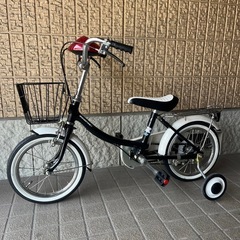 決定 美品 ブリジストン 子供用 自転車 補助輪付き 昭和レトロ 80年代 90年代 レア  の画像