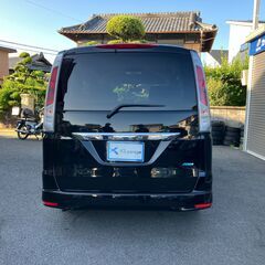 【車検2年付】日産セレナ　2.0ハイウェイスターVセレクション　両側電動スライドドア　フリップダウンモニター　バックカメラ　Bluetoothオーディオ　人気のブラックの画像