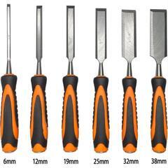 【新品未使用】のみ6本セット木工用 大工道具　収納ケース付きの画像