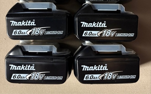 ③ 　未使用新品　マキタ 純正バッテリー 18V BL1860B 　 4個