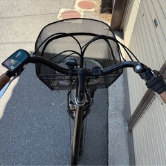 電動アシスト自転車　ブラウン　充電器無し　の画像