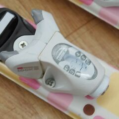 130cm SWALLOW 子供用 カービングスキー PALETTE GIRL ホワイト系 ビンディング付き 解放値 0.75～4.5 ジュニアスキー LOOK スキー板 札幌市 清田区 平岡の画像