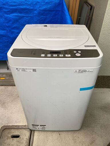 SHARP 洗濯機2019年製洗濯5.5㎏風乾燥3.0㎏ (toshi) 林間田園